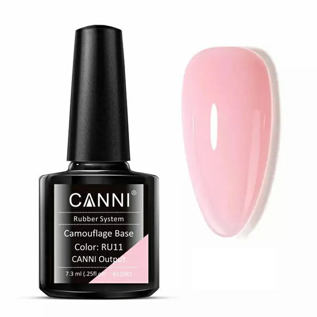 Canni Camouflage Rubber Base Coat Nail Gel (7.3ml)