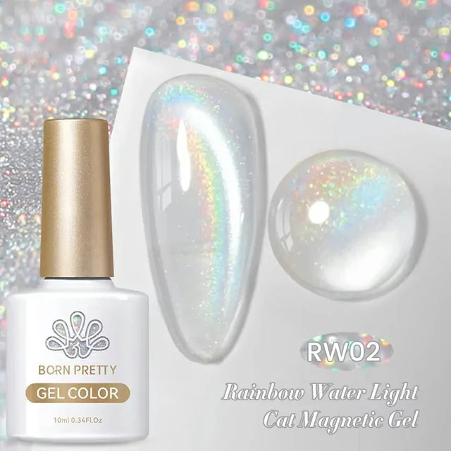Born Pretty Rainbow Water Light Cat Magnetic Gel Polish RW02 (10ml)