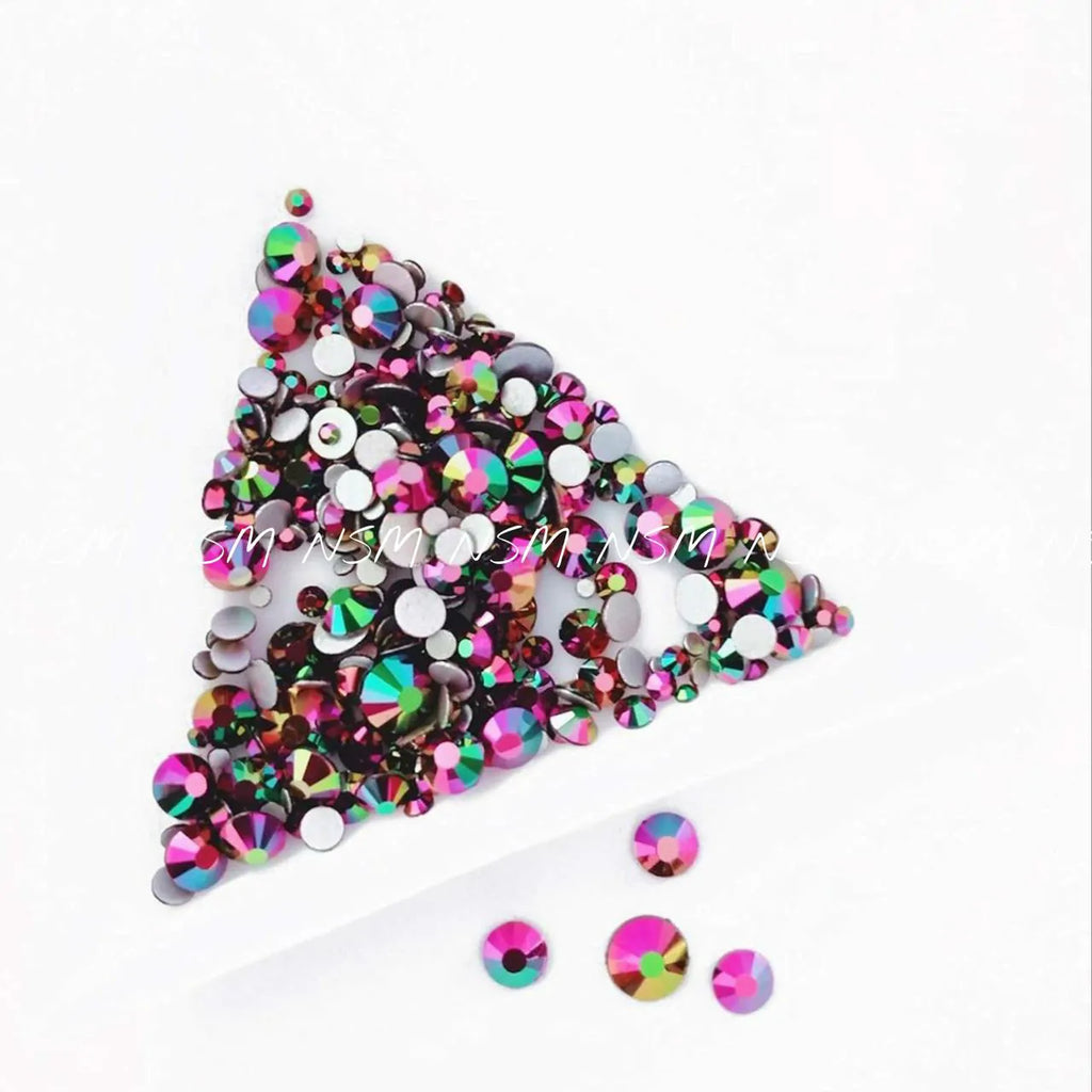 Rainbow AB Rhinestones Sheet