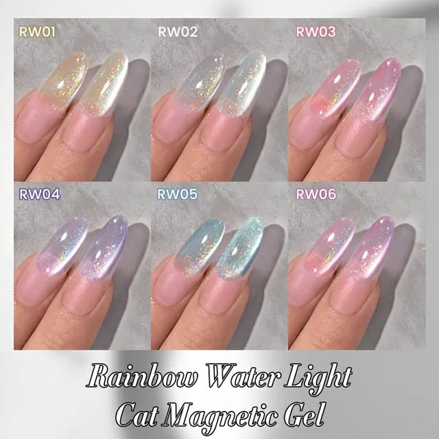 Born Pretty Rainbow Water Light Cat Magnetic Gel Polish RW06 (10ml)