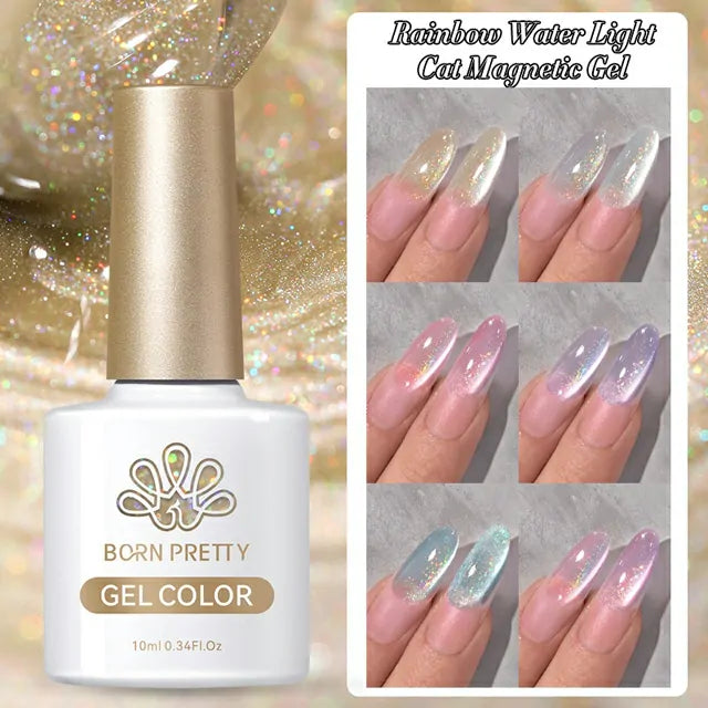 Born Pretty Rainbow Water Light Cat Magnetic Gel Polish RW06 (10ml)