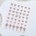 Red 3D Bow Nail Stickers (MO-195)
