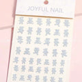 Reflective Glitter Teddy Sticker Sheet