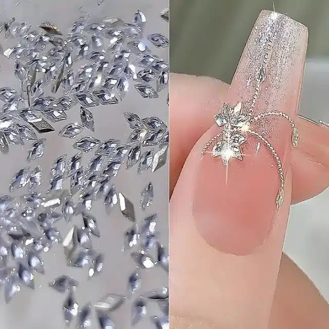 Rhombus Shaped Nail Art Rhinestone