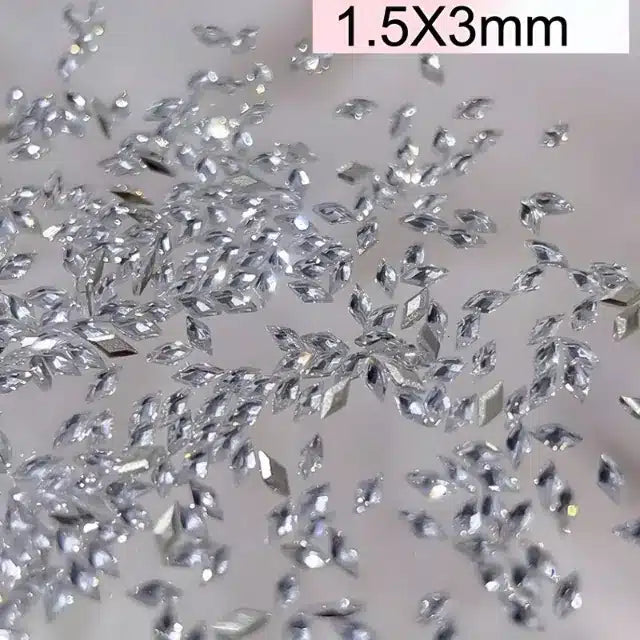 Rhombus Shaped Nail Art Rhinestone