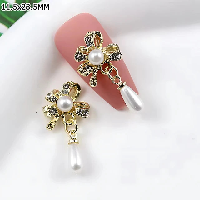 Ribbon Bow Nail Charms (Pack of 2pc)