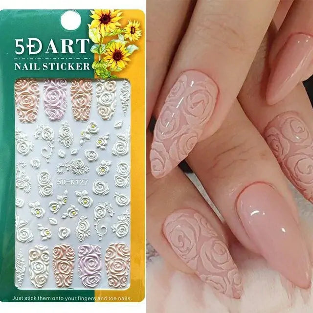 Rose 5D Sticker Sheet (5D-K127)