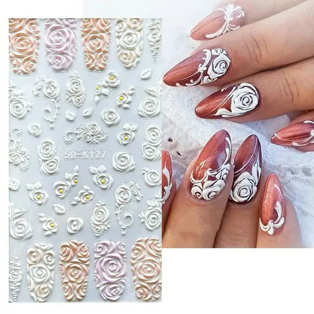 Rose 5D Sticker Sheet (5D-K127)