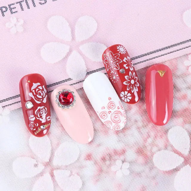 Roses And Flowers Nail Stamping Plate (XY-N05)
