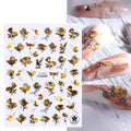 Gold Holographic Sticker Sheets (Rose CJ-015)