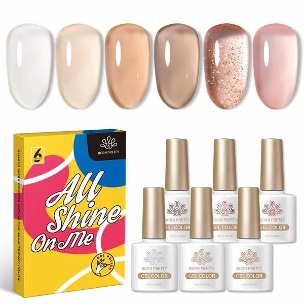 Born Pretty Secret Garden Series Gel Polish (Set Of 6 Colors 10ml)