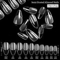 Born Pretty Semi-Frosted Almond Nail Tips (24Pcs)
