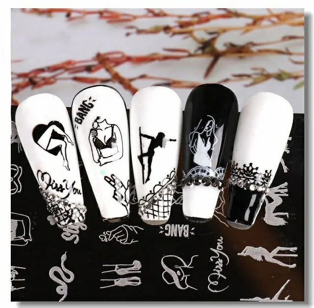 Sexy Lady And Pole Dancer Stamping Plate (XY2022-A04)