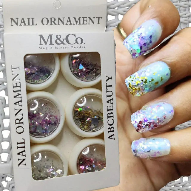 Shattered Glass Glitter Mylars (Set Of 6)