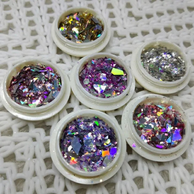 Shattered Glass Glitter Mylars (Set Of 6)