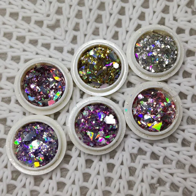 Shattered Glass Glitter Mylars (Set Of 6)