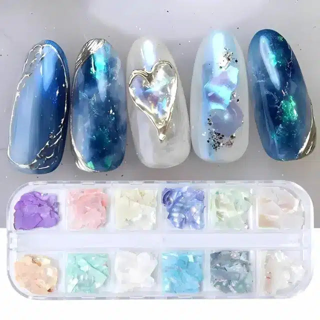 Shell Nail Accessory Grid (Random Color)