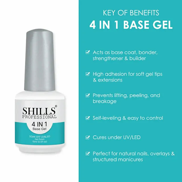 Shills Professional 4 in 1 Base Gel (15ml)