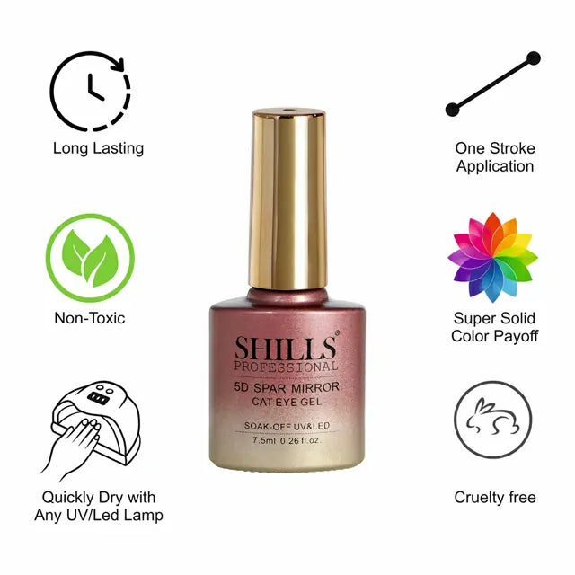 Shills Professional 5D Spar Mirror Cat Eye Gel Polish (7.5ml) (SPG-365)