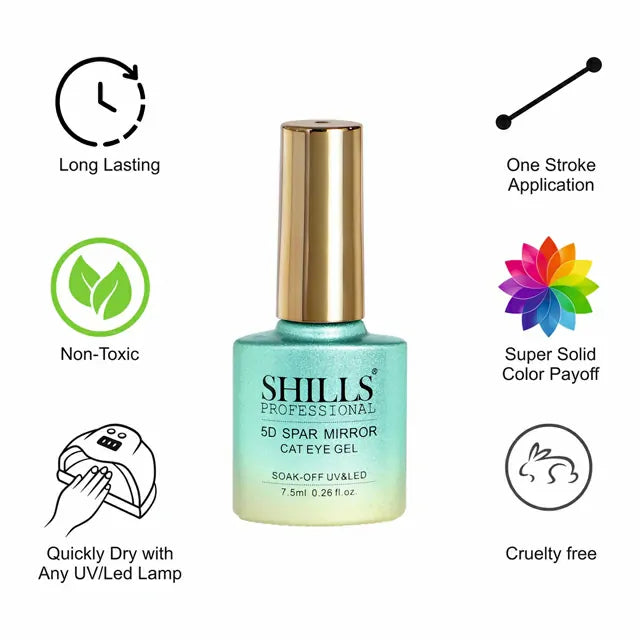 Shills Professional 5D Spar Mirror Cat Eye Gel Polish (7.5ml) (SPG-367)
