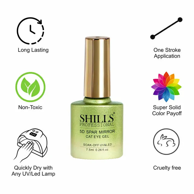 Shills Professional 5D Spar Mirror Cat Eye Gel Polish (7.5ml) (SPG-371)