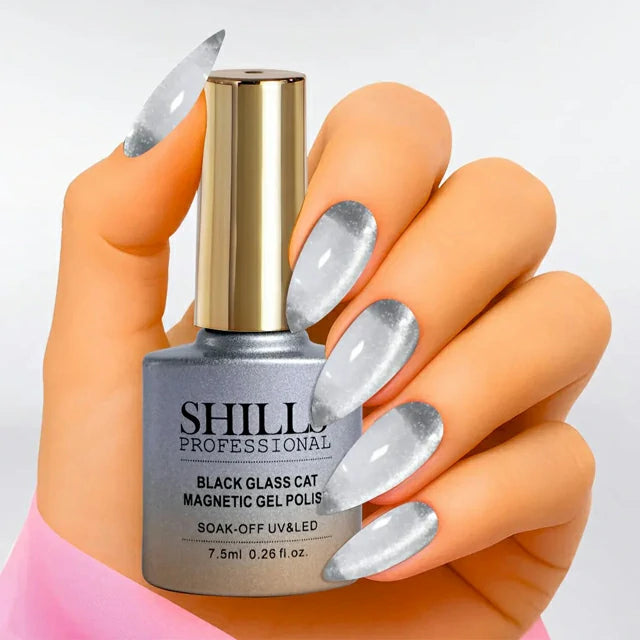 Shills Professional Black Glass Cat Magnetic Gel Polish No.424 (7.5ml)