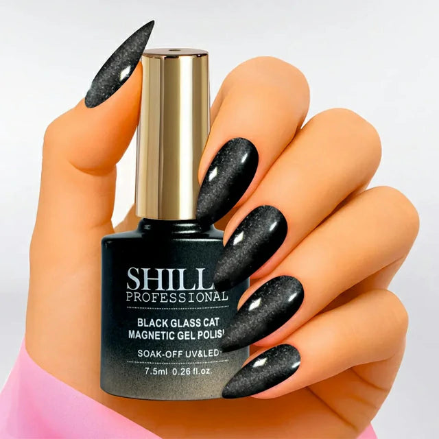 Shills Professional Black Glass Cat Magnetic Gel Polish No.428 (7.5ml)