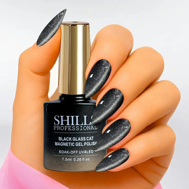Shills Professional Black Glass Cat Magnetic Gel Polish No.429 (7.5ml)