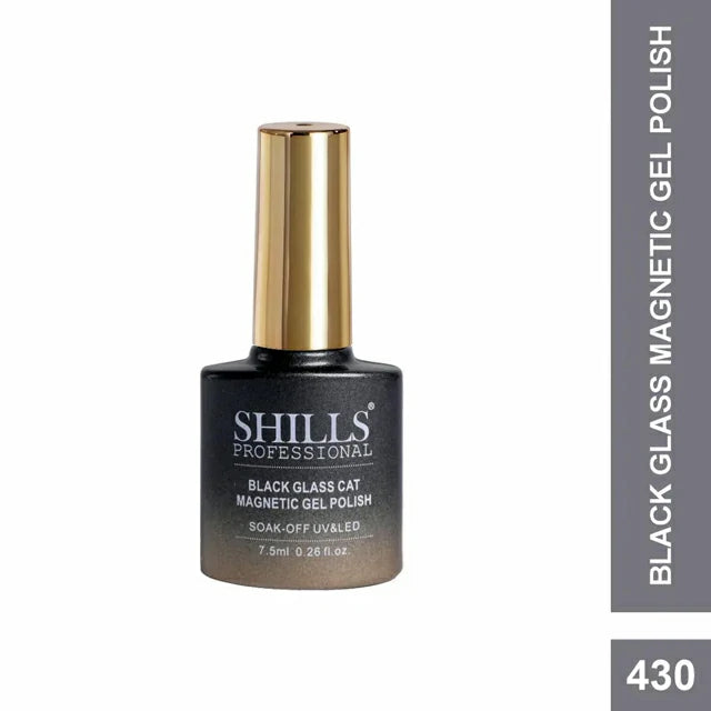 Shills Professional Black Glass Cat Magnetic Gel Polish No.430 (7.5ml)