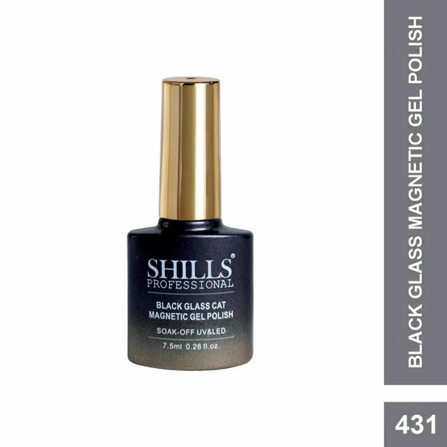 Shills Professional Black Glass Cat Magnetic Gel Polish No.431 (7.5ml)