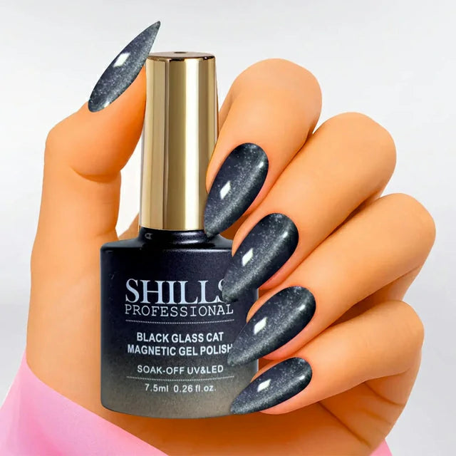 Shills Professional Black Glass Cat Magnetic Gel Polish No.431 (7.5ml)