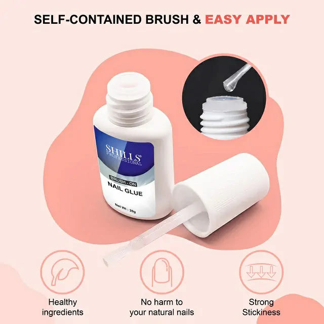 Shills Professional Brush-On Nail Glue (20gm)
