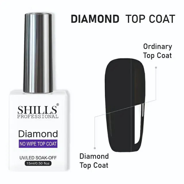 Shills Professional Diamond No Wipe Top Coat (15ml)