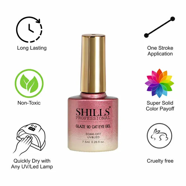Shills Professional Glaze 9D Cat Eye Gel Polish (7.5ml) (SPG-376)