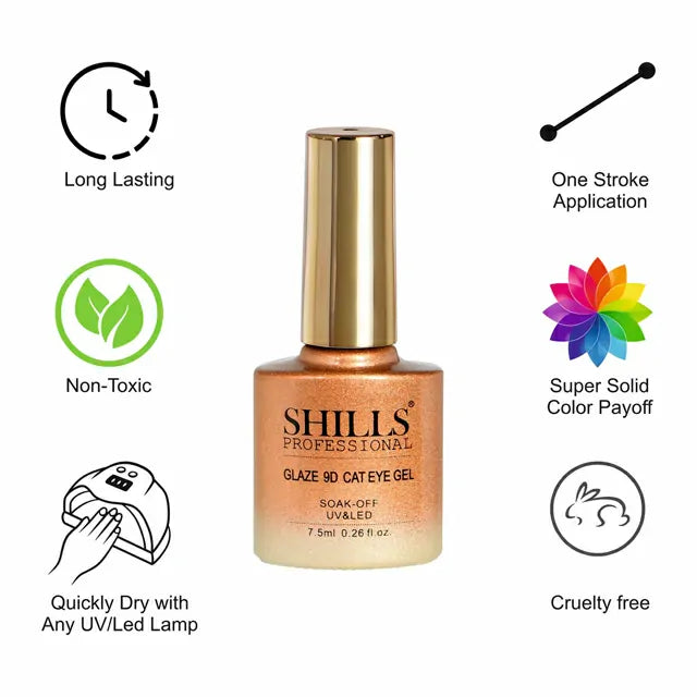 Shills Professional Glaze 9D Cat Eye Gel Polish (7.5ml) (SPG-377)