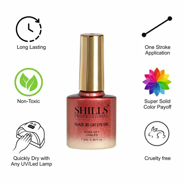 Shills Professional Glaze 9D Cat Eye Gel Polish (7.5ml) (SPG-379)