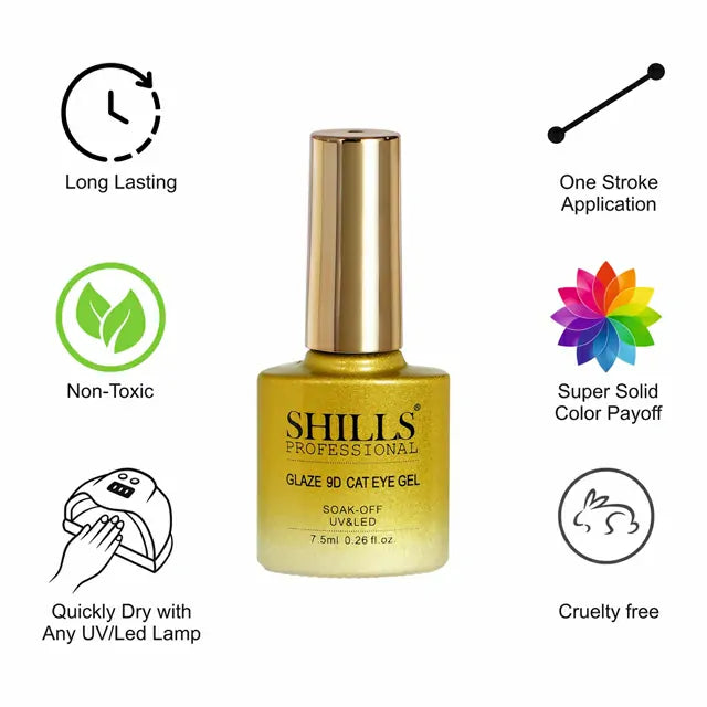 Shills Professional Glaze 9D Cat Eye Gel Polish (7.5ml) (SPG-381)
