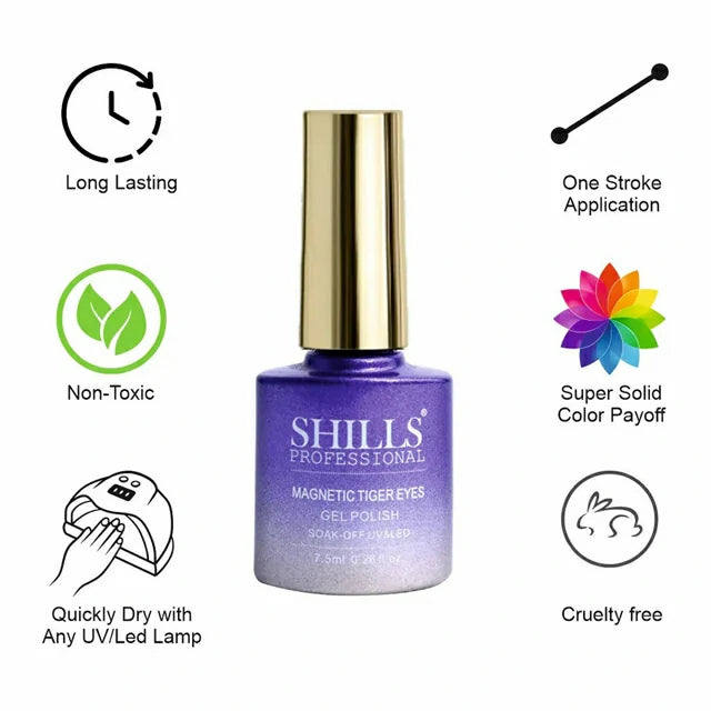 Shills Professional Magnetic Tiger Eyes Gel Polish (7.5ml) (SPG-410)