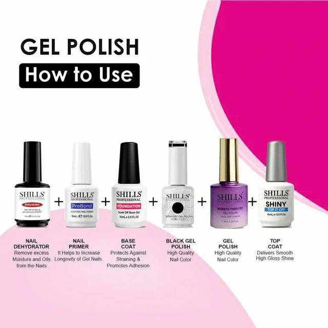 Shills Professional Magnetic Tiger Eyes Gel Polish (7.5ml) (SPG-414)