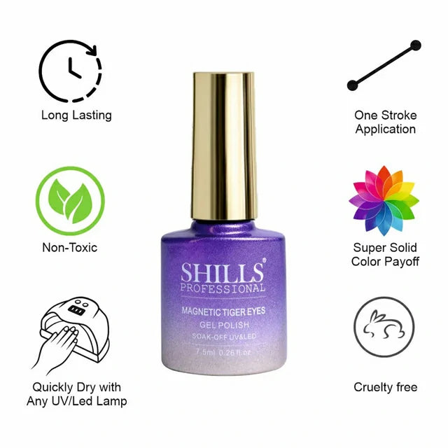 Shills Professional Magnetic Tiger Eyes Gel Polish (7.5ml) (SPG-415)