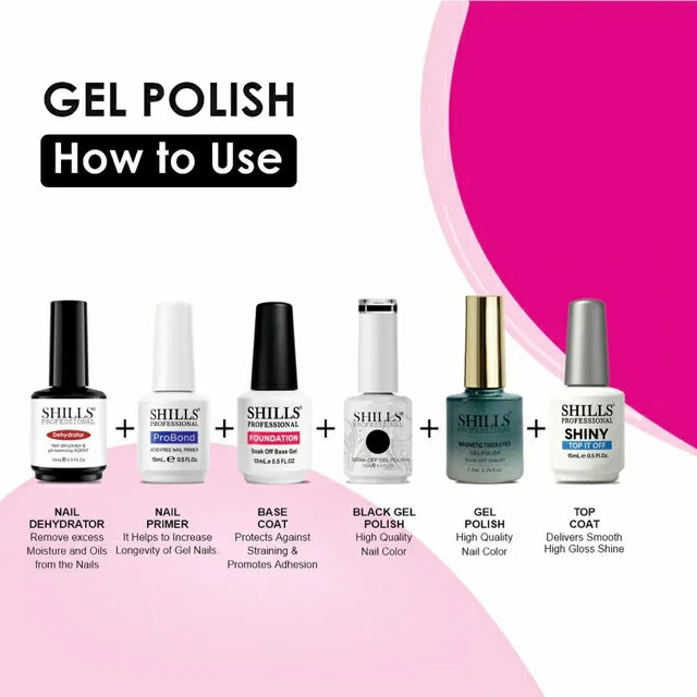 Shills Professional Magnetic Tiger Eyes Gel Polish (7.5ml) (SPG-416)