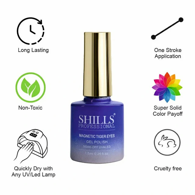 Shills Professional Magnetic Tiger Eyes Gel Polish (7.5ml) (SPG-418)