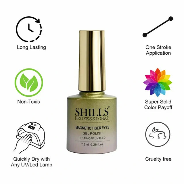 Shills Professional Magnetic Tiger Eyes Gel Polish (7.5ml) (SPG-420)