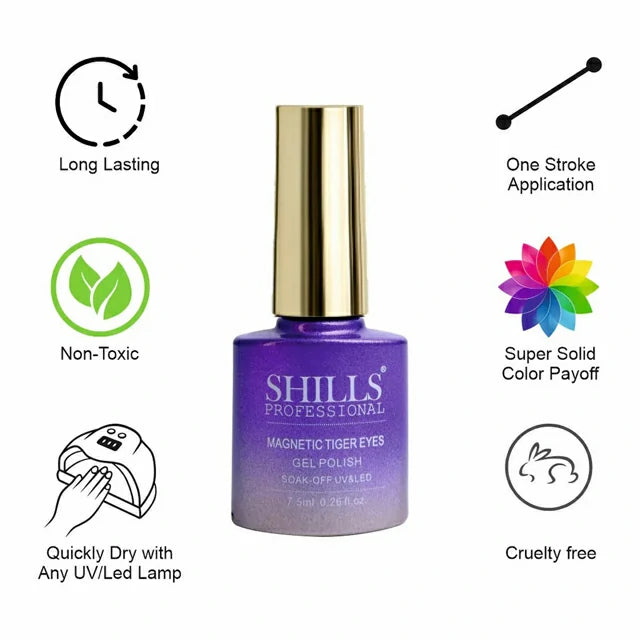 Shills Professional Magnetic Tiger Eyes Gel Polish (7.5ml) (SPG-421)