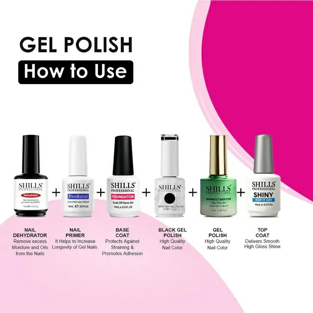 Shills Professional Magnetic Tiger Eyes Gel Polish (7.5ml) (SPG-412)