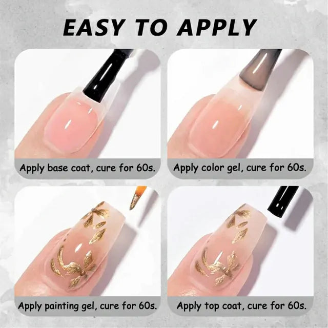 Shills Professional Metallic Color Gel Pots (5ml) (Gold-A412)