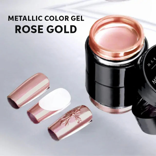 Shills Professional Metallic Color Gel Pots (5ml) (Rose Gold-A413)