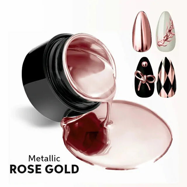 Shills Professional Metallic Color Gel Pots (5ml) (Rose Gold-A413)