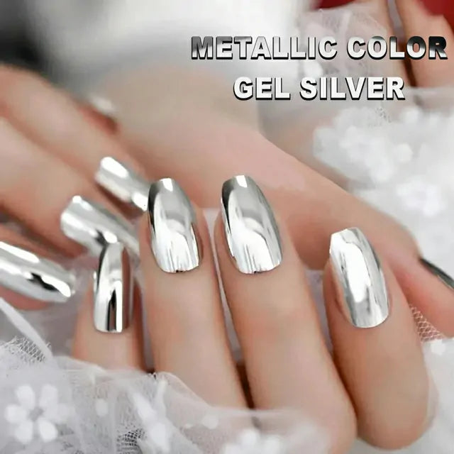 Shills Professional Metallic Color Gel Pots (5ml) (Silver-A411)