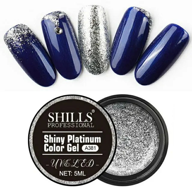 Shills Professional Shiny Platinum Color Painting Gel (A381) (5ml)